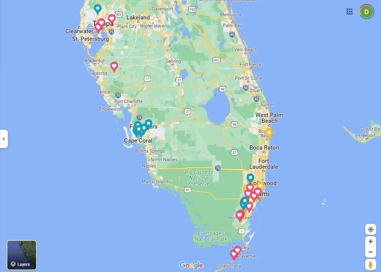 Google Map for MjE SoS